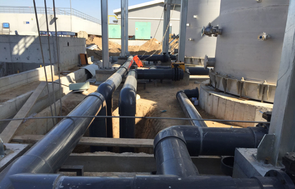 北京博天大同污水處理工程用大口徑CPVC管、UPVC管道閥門